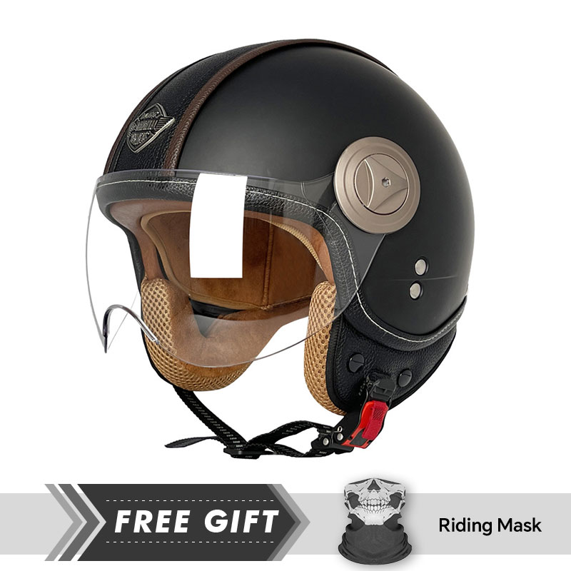 Motorcycle Gear In Store - Open Face Motorcycle Helmet Comfortable 3/4