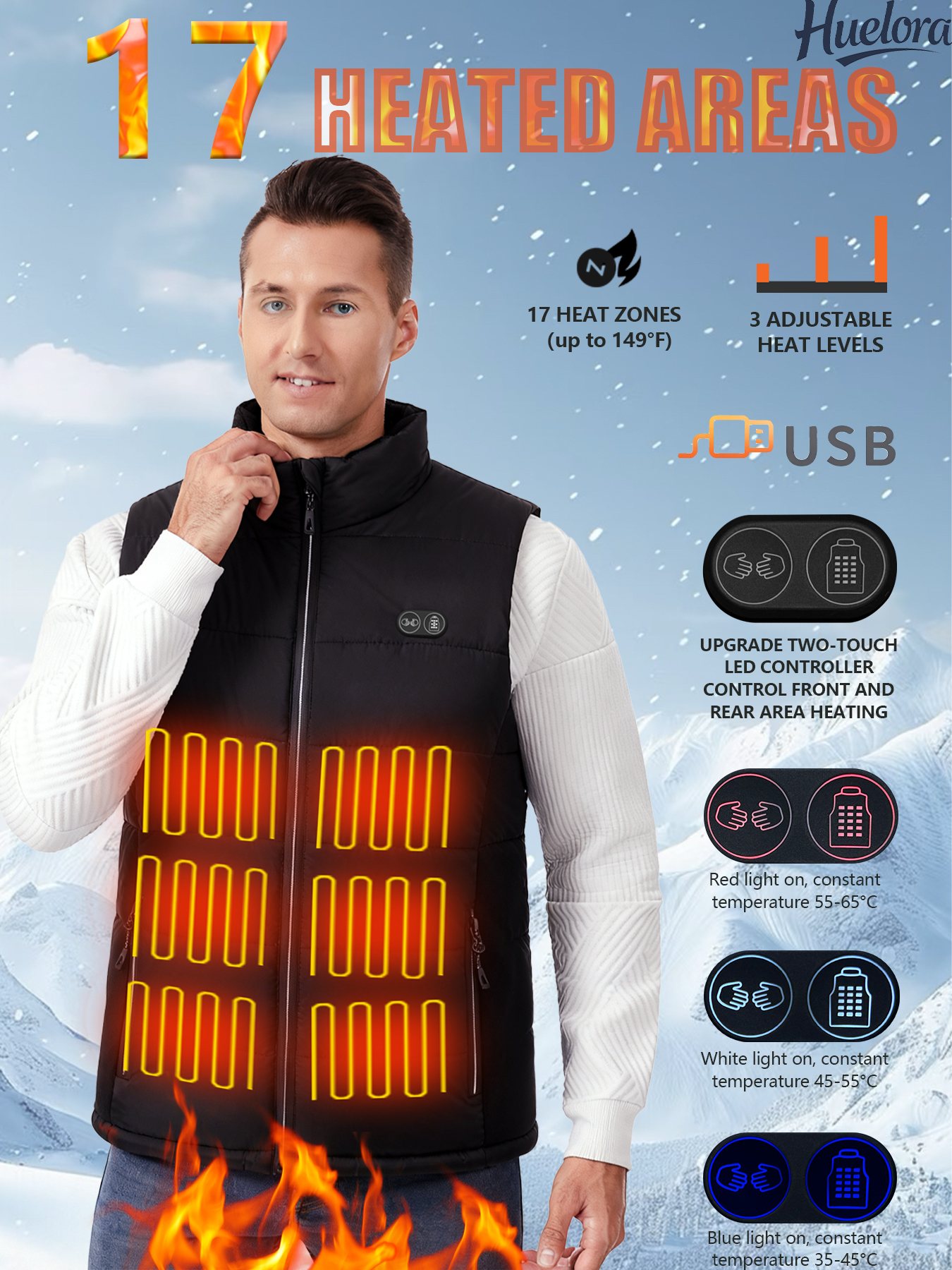 17 Heating Zones USB Heated Ve - đánh giá và giá Motorcycle Gear Zone