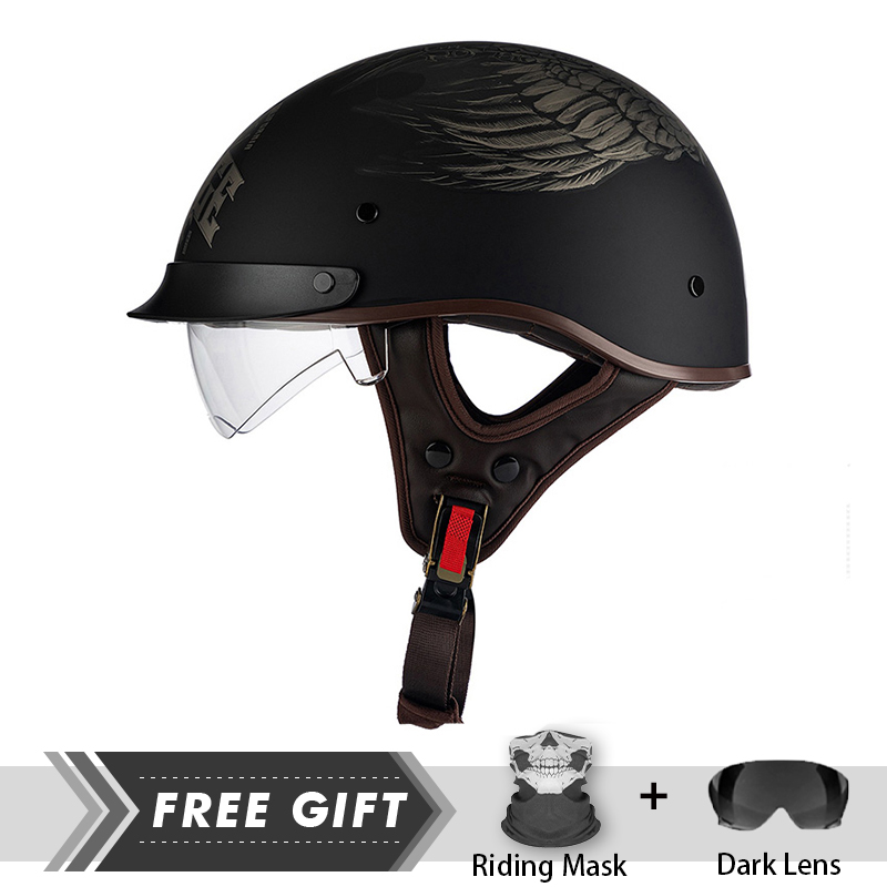 Crash Headpiece Half Face Helm - đánh giá và giá Motorcycle Gear In Store