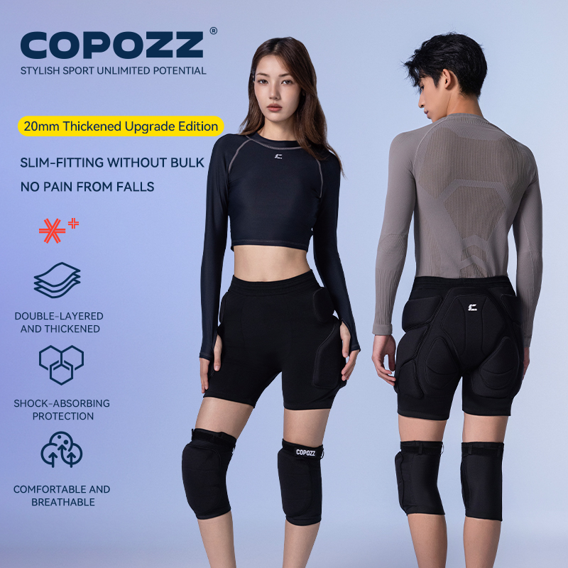 COPOZZ Upgraded Ski Knee Pads  - đánh giá và giá Motorcycle Gear