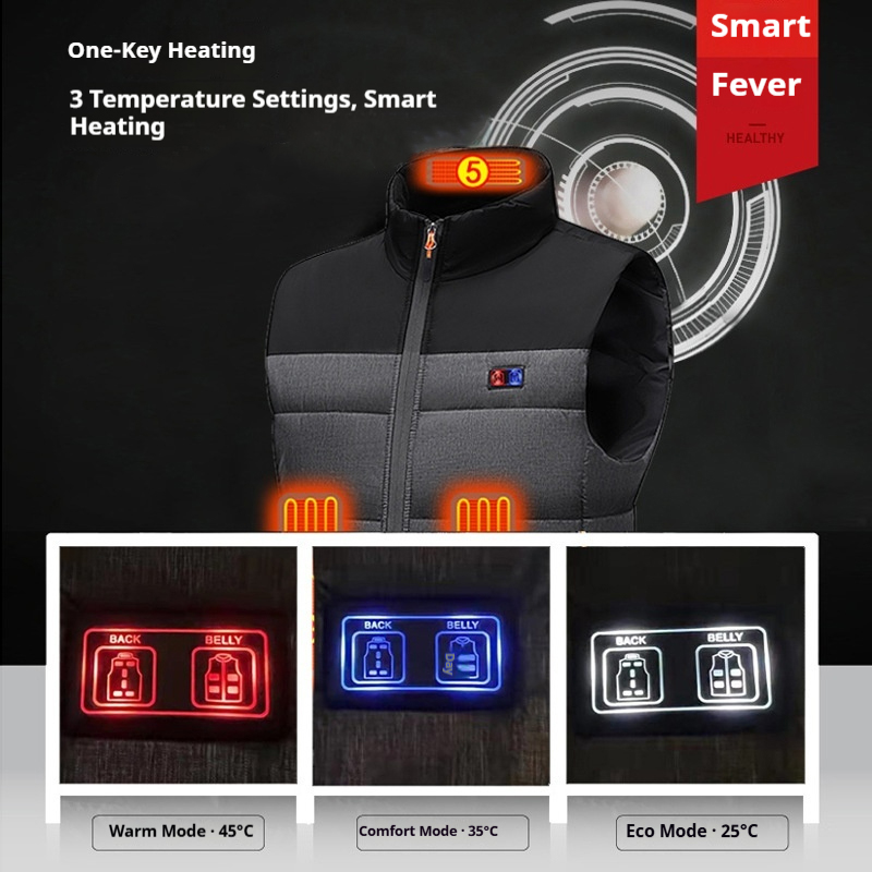Heated Vest Unisex Charging He - đánh giá và giá Motorcycle Gear Zone