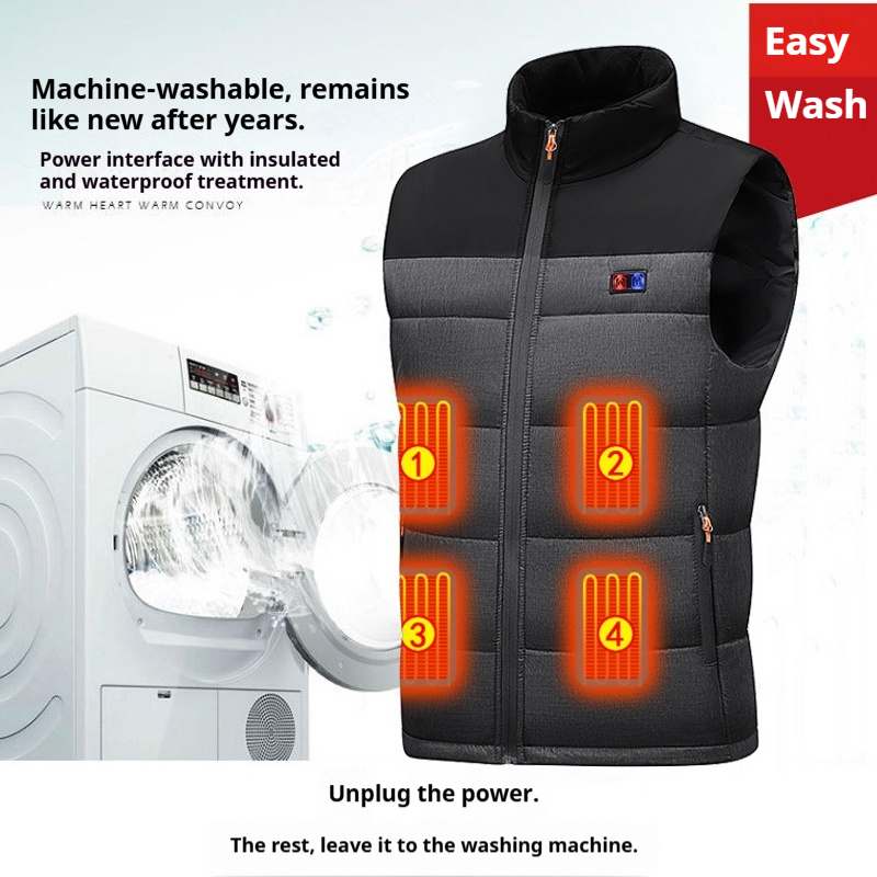 Heated Vest Unisex Charging He - đánh giá và giá Motorcycle Gear Zone