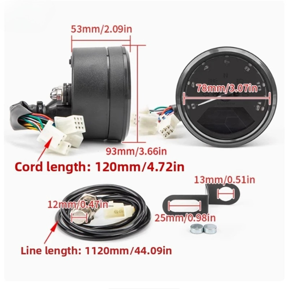 Universal Motorcycle Meter Spe - đánh giá và giá Motorcycle Gear Honda